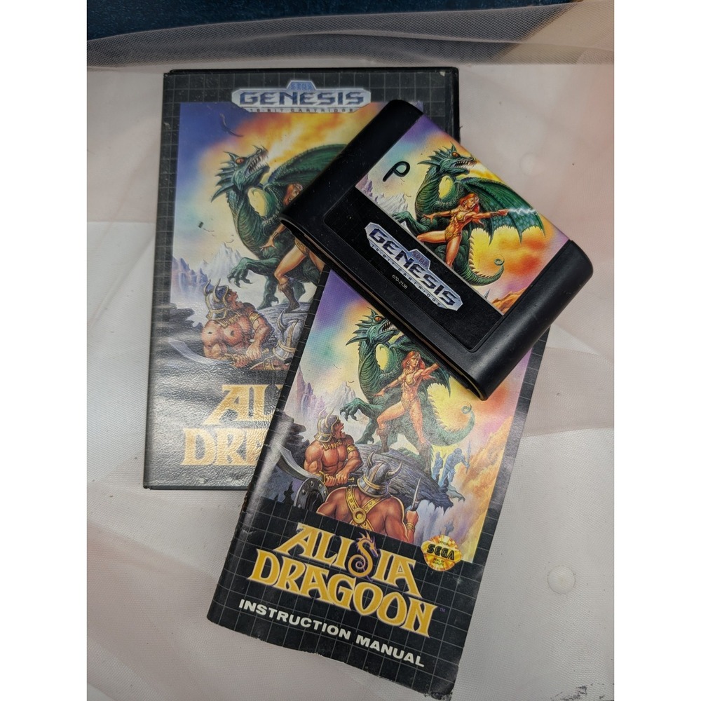 Alisia Dragoon Sega Genesis (1992) Complete with Case & Manual - Untested